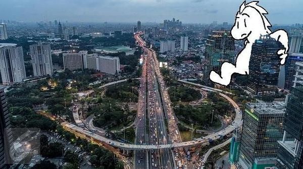 Keren! Doodle Godzilla Beraksi Ini Dibuat Pakai Ponsel