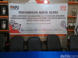 KPU Boyolali Coret 8 Bacaleg yang Tak Memenuhi Syarat