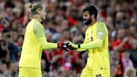Loris Karius juga mendapatkan kesempatan tampil dengan menggantikan Alisson Becker. Foto: Carl Recine/Action Images via Reuters