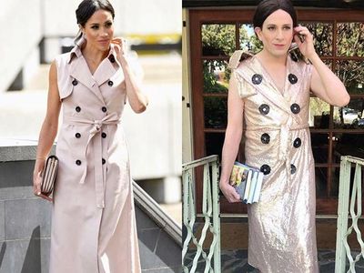 Kocak, Aksi Nyeleneh Pria Tiru Gaya Selebriti Pakai Barang Bekas