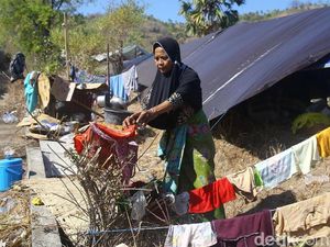 Gempa 6,2 SR Kembali Guncang Lombok, Warga Trauma Pilih Tidur di Lapangan