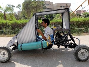 Mahasiswa Mesir Kembangkan Kendaraan Bertenaga Udara Mahasiswa Mesir Kembangkan Kendaraan Bertenaga Udara