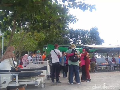 Warga Berpelukan, Begini Kepanikan di RSUD Lombok Utara Saat Gempa
