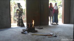Penampakan Semburan Gas Usai Heboh Semburan Air Lumpur Ngawi