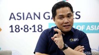 Gurita bisnis Erick Thohir di bidang olahraga sempat membawanya menjadi Ketua Pelaksana Asian Games 2018 di Indonesia. Saat itu, Erick Thohir membuat pesta olahraga se-Asia itu berjalan lancar di Jakarta dan Palembang.  