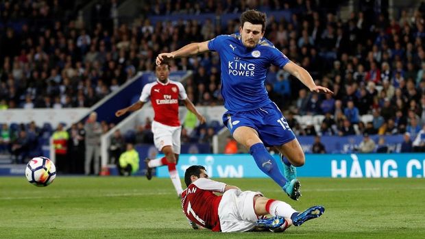 Harry Maguire menjadi pemain inti yang tak tergantikan di Leicester City.