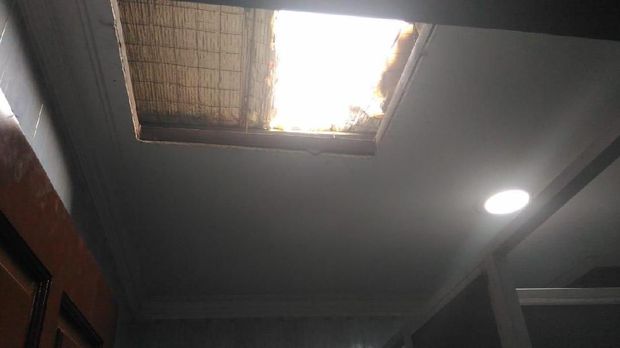 Plafon yang dijebol perampok