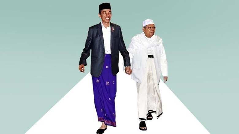 Drama yang Iringi Deklarasi Jokowi-Maruf Amin dan Prabowo-Sandi