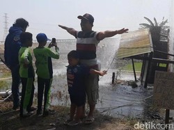 Semburan Air di Ngawi Ibarat Hujan Lebih Awal Bagi Petani