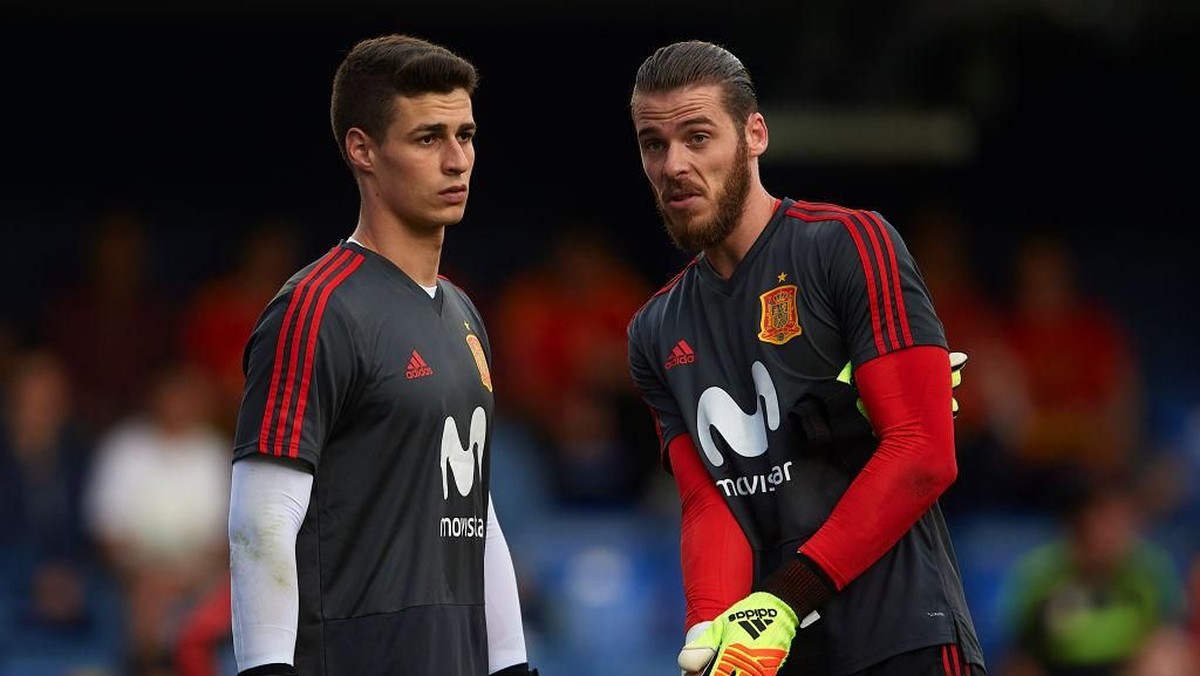 David De Gea dan Kepa Arrizabalaga (Manuel Queimadelos Alonso/Getty Images)
