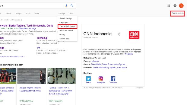 Saring Pornografi, Kominfo Minta ISP Aktifkan 'Safe Search'