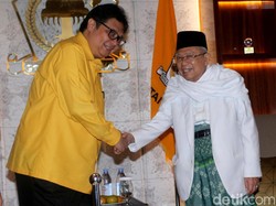 Maruf Amin Bertemu Ketum Golkar, Ini yang Dibahas