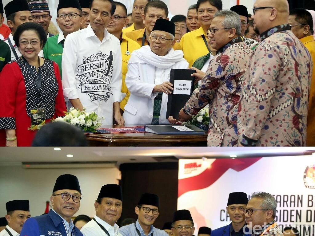 Adu Kuat Jokowi-Prabowo di 2 Lembaga Survei Adu Kuat Jokowi-Prabowo di 2 Lembaga Survei