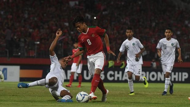 Ilustrasi Timnas Indonesia U-16 saat tampil di Piala AFF U-16 2018. (