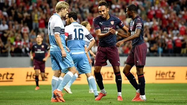 Pierre-Emerick Aubameyang menjadi tumpuan di lini depan Arsenal.
