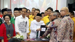 Jokowi-Maruf Amin Serahkan Dokumen Capres-Cawapres ke KPU