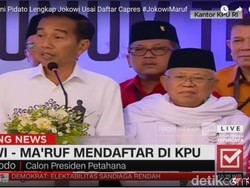 Membaca Ekspresi Jokowi dan Prabowo Usai Daftar Capres di KPU