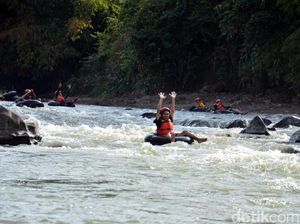 Seru-seruan River Tubing di Ciamis, Ini Tempatnya Seru-seruan River Tubing di Ciamis, Ini Tempatnya