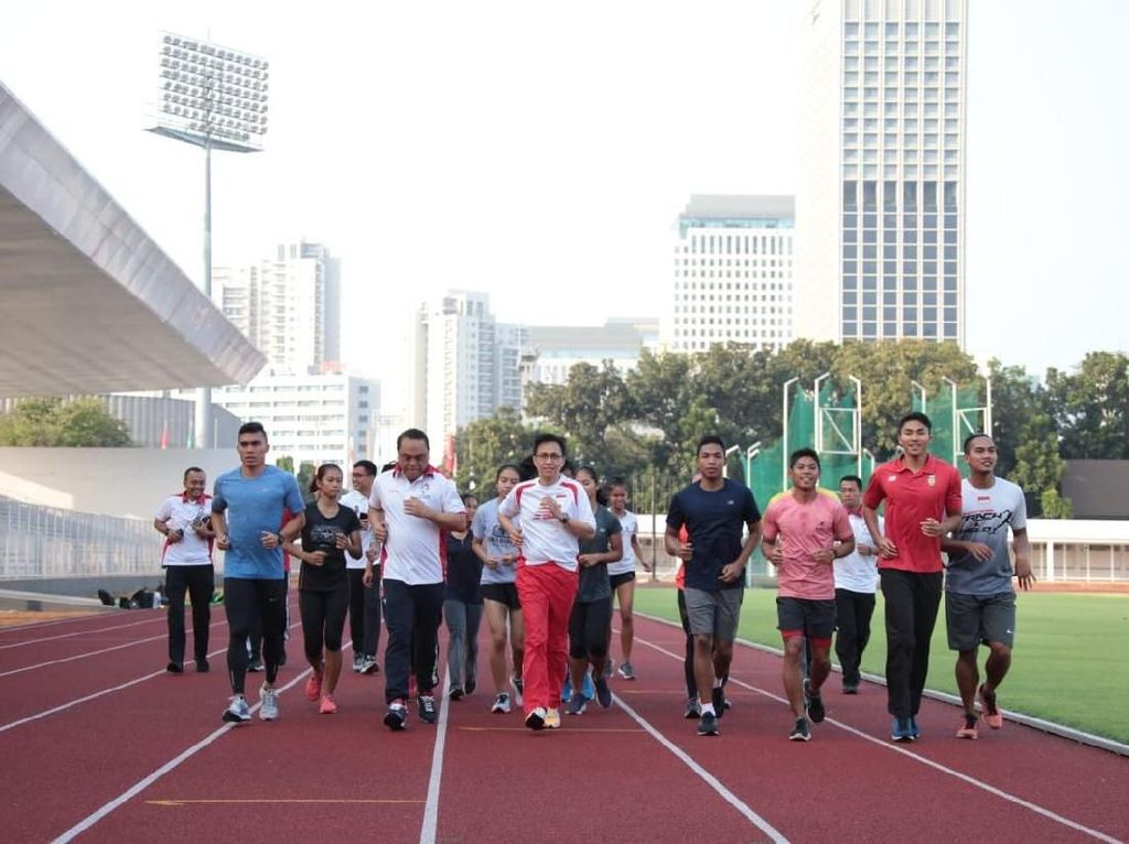 Sambangi Latihan, CdM Harapkan Lima Emas Dari Atletik Sambangi Latihan, CdM Harapkan Lima Emas Dari Atletik