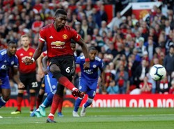 Penalti Pogba Bawa MU Memimpin di Babak Pertama