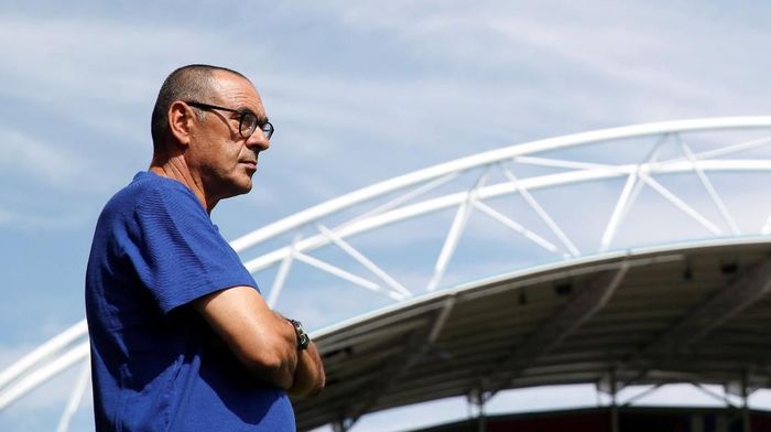 Maurizio Sarri menyebut Liga Europa bikin tim-tim Inggris kesulitan. (Foto: Carl Recine/Action Images via Reuters) Maurizio Sarri menyebut Liga Europa bikin tim-tim Inggris kesulitan. (Foto: Carl Recine/Action Images via Reuters)