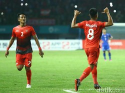 Kemenangan membuat Indonesia meraih tiga poin perdananya di Grup A cabang sepakbola Asian Games 2018.