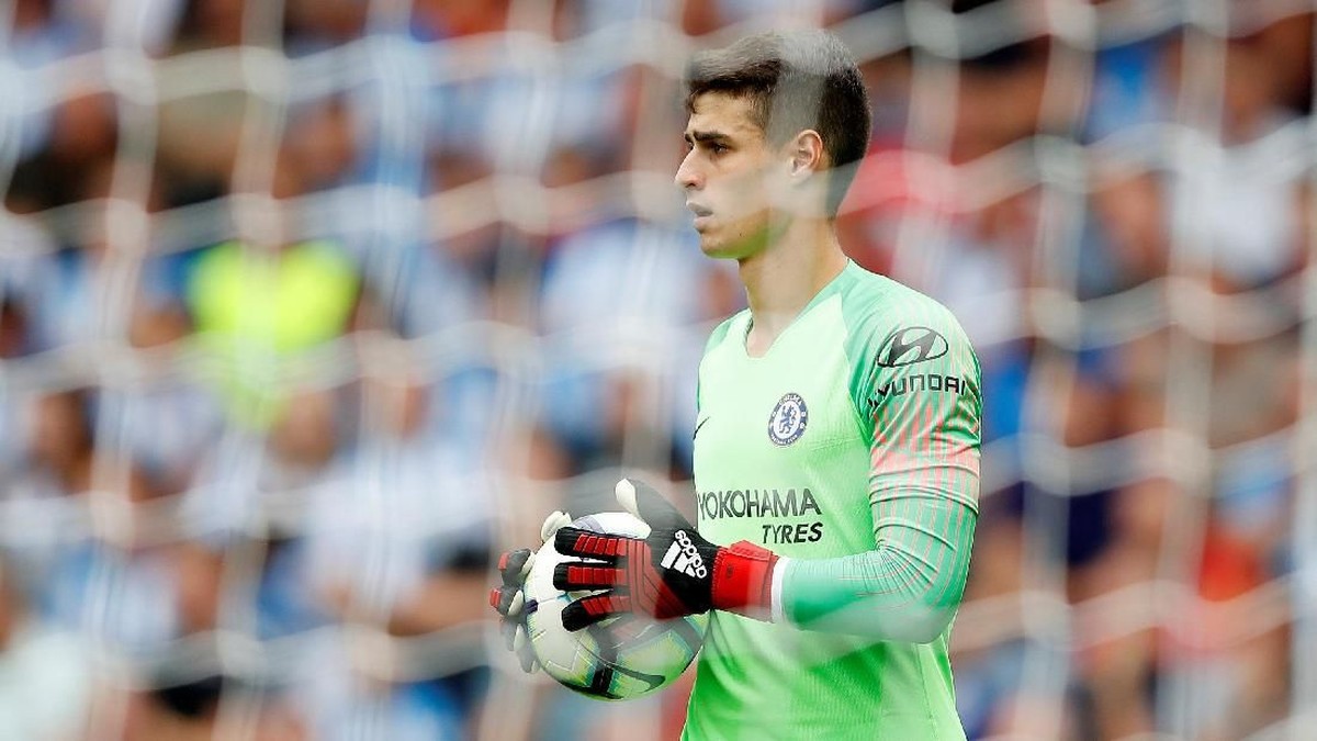 Kepa Arrizabalaga langsung tampil oke di musim pertamanya bersama Chelsea. (Foto: Carl Recine/Action Images via Reuters)