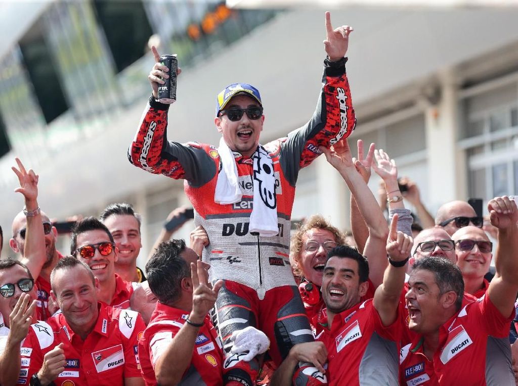 Lorenzo Menangi MotoGP Austria, Ducati: Kami Memberi Pebalap Hebat pada Honda Lorenzo Menangi MotoGP Austria, Ducati: Kami Memberi Pebalap Hebat pada Honda