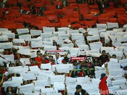 Indonesia vs Palestina: Suporter Timnas Ayo Merahkan Stadion Patriot!