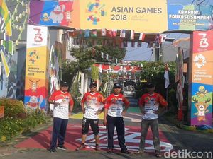 Agustusan, Kampung di Sidoarjo Ini Bertema Asian Games Agustusan, Kampung di Sidoarjo Ini Bertema Asian Games