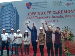 CT Tutup Atap Kampus LSPR di Bekasi
