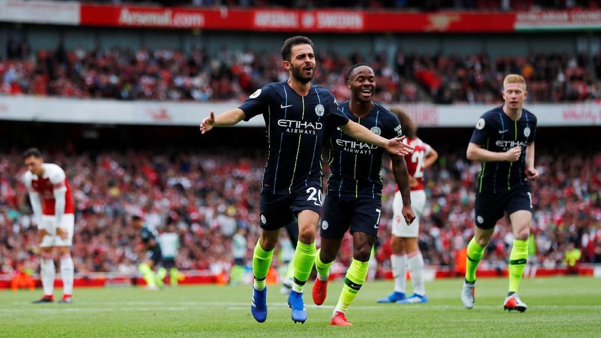 Manchester City menang di kandang Arsenal 2-0. (Foto: Eddie Keogh/Reuters)