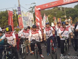 Bersepeda Bareng Warga Banten, Wiranto Berpesan Tentang Persatuan