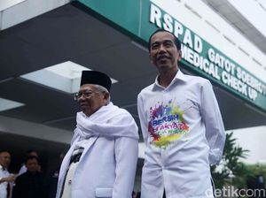 Foto: Jokowi-Maruf Jalani Tes Kesehatan di RSPAD Foto: Jokowi-Maruf Jalani Tes Kesehatan di RSPAD