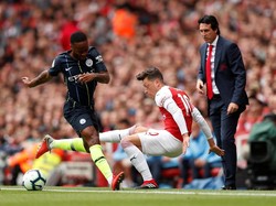 Pada laga kompetitif pertamanya di Inggris, dan Premier League, itu Emery langsung diberikan gambaran mengenai sengitnya persaingan lewat perlawanan dari tim tamu City. (Foto: John Sibley/Action Images via Reuters)