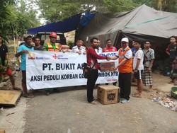 Bukit Asam Salurkan Sembako hingga Genset ke Korban Gempa Lombok