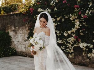 Detail Indah Gaun Pengantin Sachi Sophia yang Dinikahi Keponakan Prabowo Detail Indah Gaun Pengantin Sachi Sophia yang Dinikahi Keponakan Prabowo