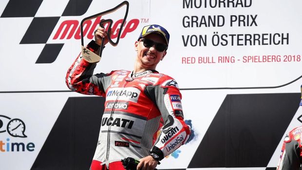 Jorge Lorenzo untuk pertama kalinya meraih pole position secara beruntun di Ducati.