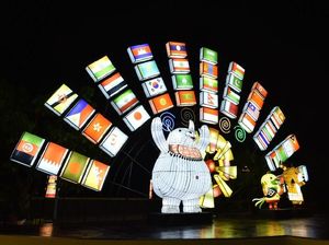Ada Monas Sampai Taj Mahal di Festival Lampion Ancol