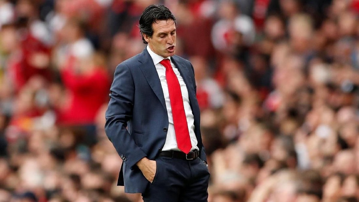 Unai Emery masih belum meraih kemenangan dalam pertemuan dengan Josep Guardiola (John Sibley /Action Images via Reuters)