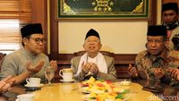 Sebelum Pergi Haji, Maruf Amin Silaturahmi ke PBNU