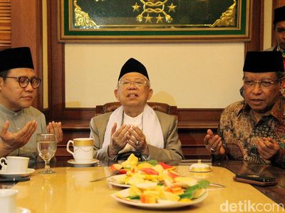 Sebelum Pergi Haji, Maruf Amin Silaturahmi ke PBNU