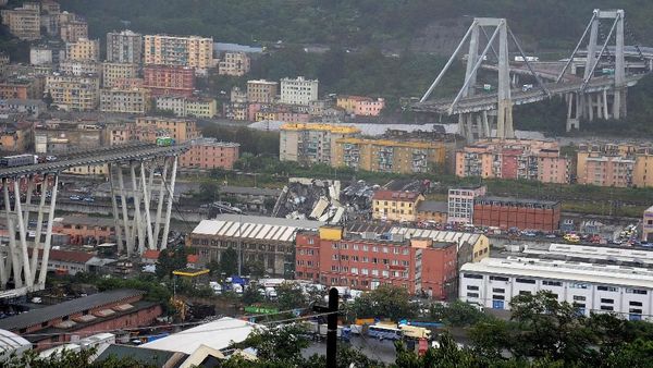 Penampakan Jalan Layang Ambruk di Italia yang Tewaskan 11 Orang