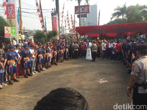 Ada Pawai Obor Asian Games, Lalin Sekitar Lokasi Padat
