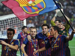 Barcelona juga ada dalam 10 tim terakhir pemenang Piala Super Eropa. Mereka menggapainya di tahun 2011 dan 2015. (Foto: Jasper Juinen/Getty Images)