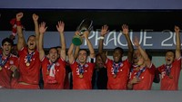 Bayern Munich sekali menjadi juara Piala Super Eropa. Die Roten menggapainya di tahun 2013. (Foto: Shaun Botterill/Getty Images)