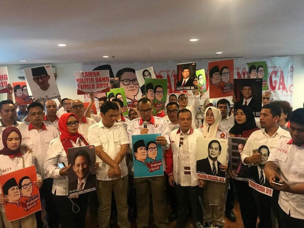 Deklarasi Dukungan, ACTA Siap Jadi Pengacara Prabowo-Sandi Deklarasi Dukungan, ACTA Siap Jadi Pengacara Prabowo-Sandi