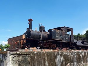 Melihat Lokomotif Saksi Bisu Kekejaman Jepang di Riau
