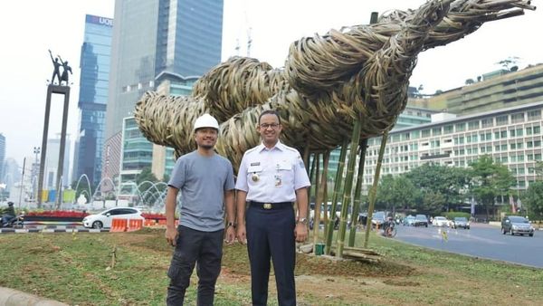Anies dan Instalasi Bambu Joko Avianto untuk Asian Games 2018