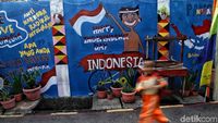 Giliran Mural HUT RI Hiasi Jakarta